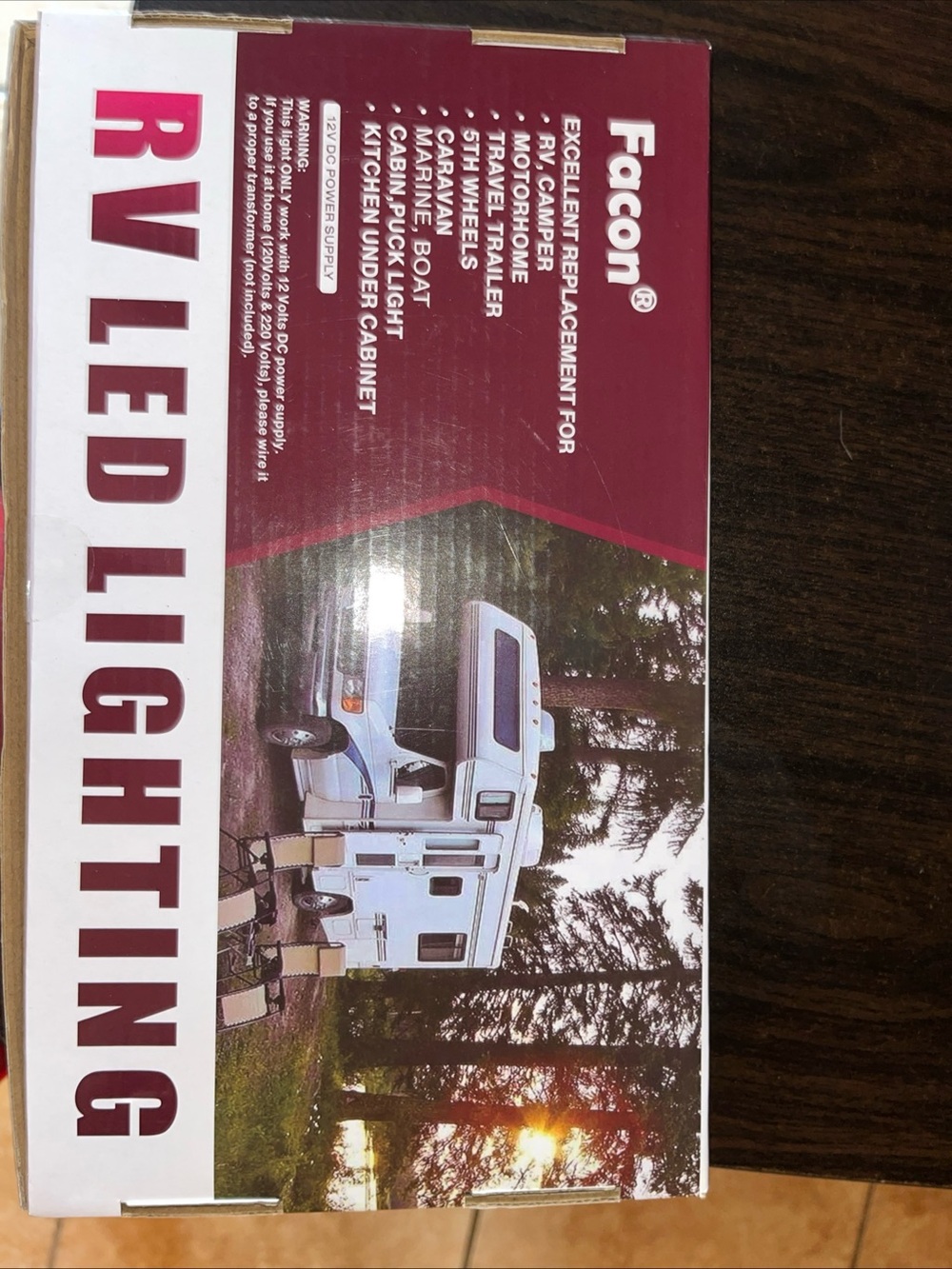 Faconnable White RV LED Lighting Box - Picture 2 of 4
